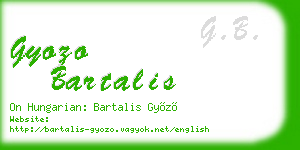 gyozo bartalis business card