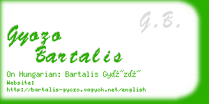 gyozo bartalis business card